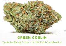 Load image into Gallery viewer, INFUSED DELTA GREEN GOBLIN HEMP FLOWER
